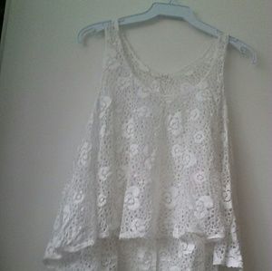 White lace tank top (new)